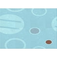 thumbnail image 1 of Ahgly Company Machine Washable Indoor Rectangle Transitional Tron Blue Area Rugs, 2' x 3', 1 of 7
