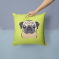 thumbnail image 2 of Dog Face Checkerboard Design Fabric Decorative Pillow, 2 of 4