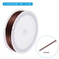 thumbnail image 2 of Uxcell 131 Feet Flexible Paddle Florist Wire 0.5mm Beading Wire Metal Floral Stem Wire Brown 3 Rolls, 2 of 6