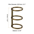 thumbnail image 2 of Unique Bargains 0.79' Dia. 3 Circle Metal Binder Rings Loose Leaf Rings, Bronze/Black 8 Pack, 2 of 6
