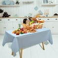 thumbnail image 7 of Large Plastic Rectangle Tablecloth Wipe Clean, Party Table Covers, Multi-Use Event Table Cover, 7 of 7