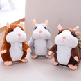 thumbnail image 3 of Eocolz Talking Hamster Repeats What You Say Mimicry Pet Plush Buddy Electronic Mouse Interactive Toy Funny Kids Stuffed Toys Children Early Learning for Girl and Boy, 3 of 7