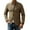 Khaki, variant on uikmnh Mens Sweaters Men's Autumn and Winter Plain Coloured Outdoor Casual Style Suit Collar Sweater Jacket Fall Sweaters Size:S