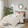thumbnail image 2 of INK+IVY Kara Ensemble de Couette Jacquard Moderne en Coton 3 Pcs Rose Blush, 2 of 11