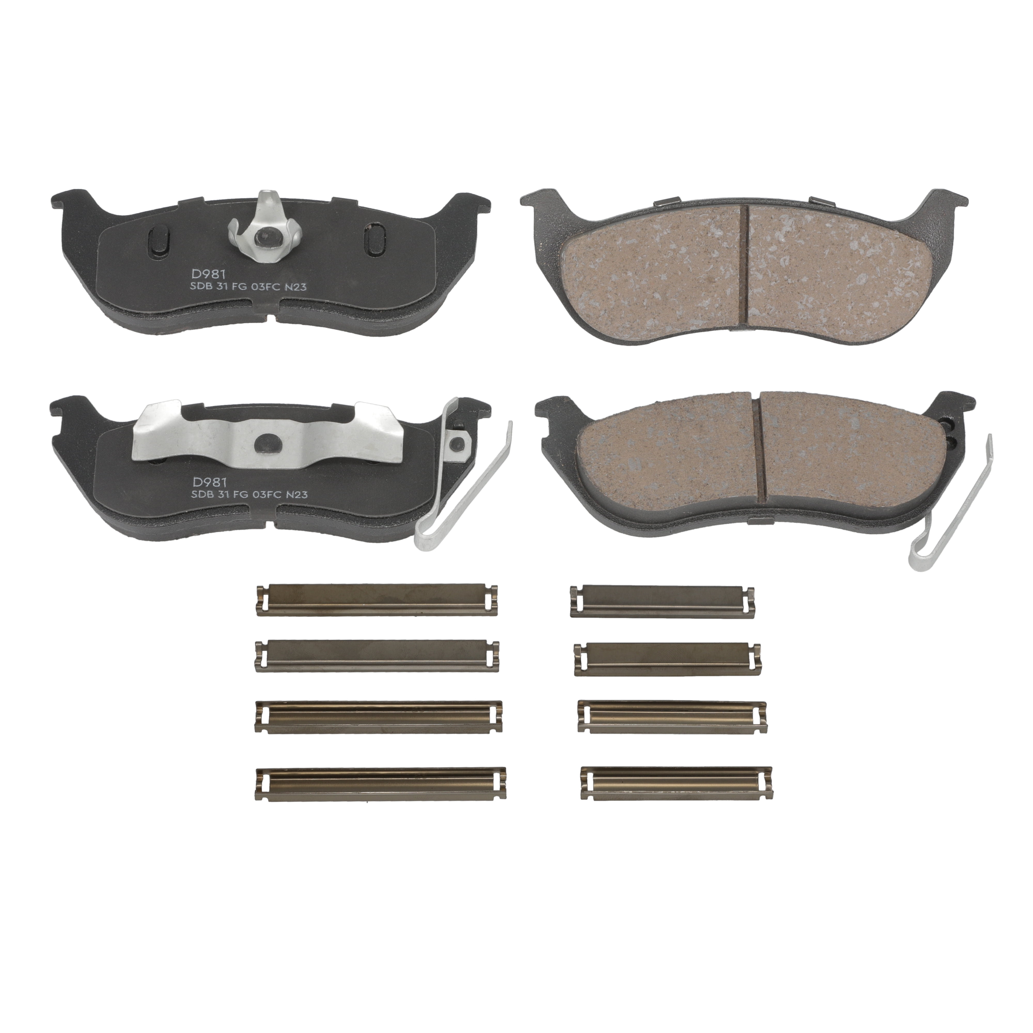 Winstop Brake Pad Set, Rear WS.0981.0.C, Jeep Liberty 2007-2004
