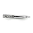 thumbnail image 3 of Solid 14k White Gold Lab Grown Diamond Wedding Band Ring Size 6 (.225 cttw.), 3 of 8