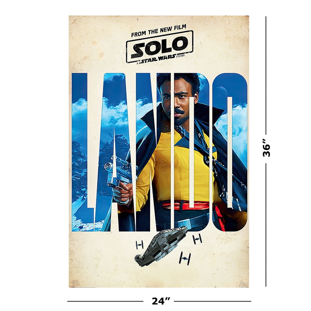 1000px x 1000px - Solo: A Star Wars Story - Movie Poster / Print (Teaser - Lando Calrissian)  (Black Poster Hanger) - Walmart.com