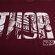 thumbnail image 3 of Thor - Camiseta Texto para Hombre (Granate, Blanco), 3 of 3