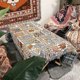 thumbnail image 4 of Marrón claroManta Bohemia Manta Decorativa Sofá Cama Borlas 130x160cm esquí esquí Gafas de esquí, 4 of 5