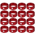 thumbnail image 1 of 16 Pcs Cordes Antidérapantes en Alliage d'Aluminium à 3 Trous pour Camping en Plein Air Randonnée (Rouge), 1 of 8