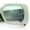 Light Green - Blue, variant on Womens Mod Beveled Thick Plastic Rectangular Fashion Sunlgasses [All Black]