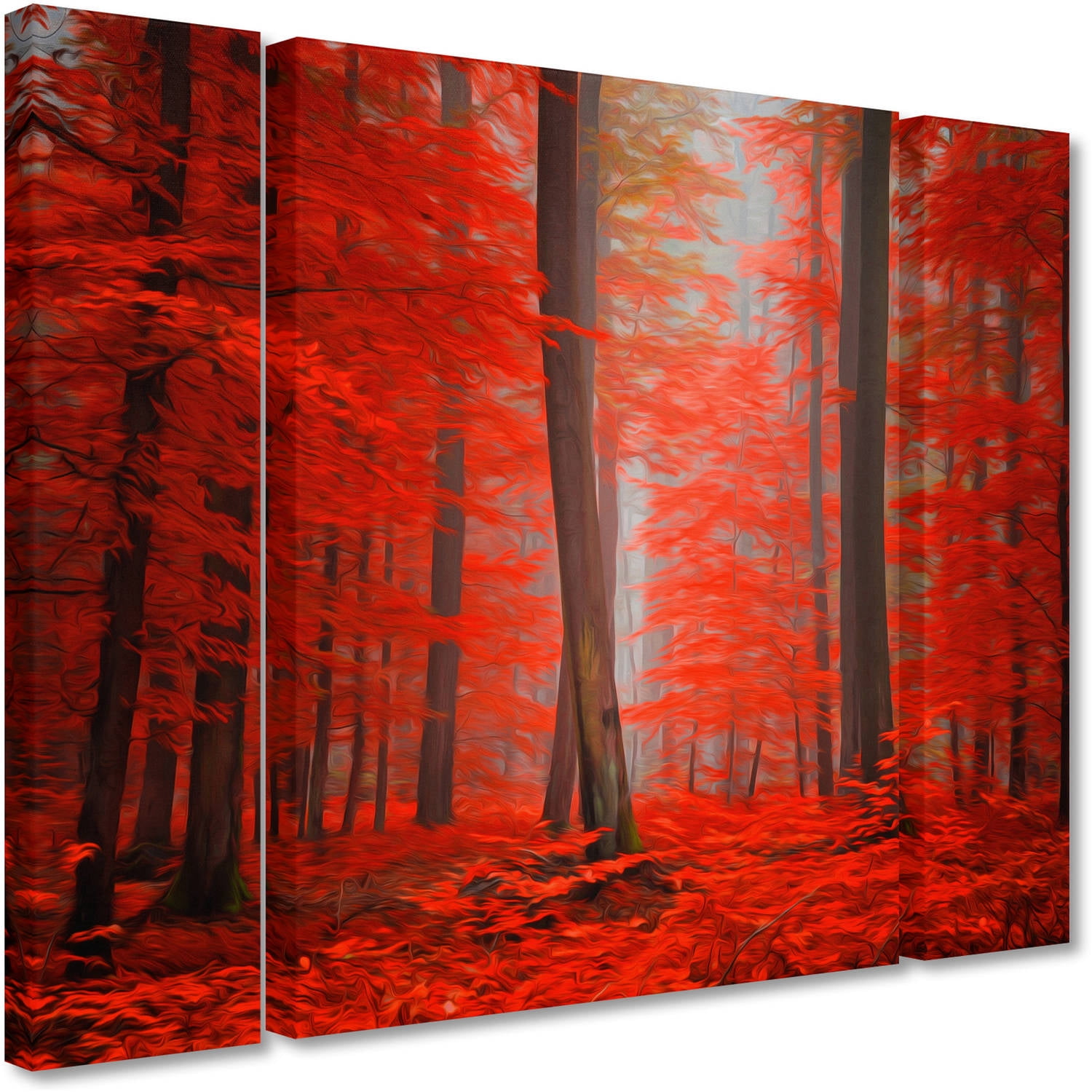 Trademark Fine Art "Speaking of Tongues" Canvas Art by Philippe Sainte-Laudy Three Panel Set