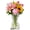 S -5.9*2.3inch, variant on Crystal Glass Flower Vase Irregular Crinkle Paper Bag Shape Glass Vase, Wide Mouth Pleated Vases Wide Mouth, Art Decorative Vases for Wedding, Party, Home, Dining, Bookshelf