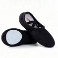 thumbnail image 4 of Otqutp Ballet Shoes for Teen Girls Stretch Yoga Canvas Dance Slippers Split Sole for Kids Breathable Soft Bottom Shoes, 4 of 7
