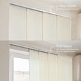 thumbnail image 4 of CHICOLOGY QUAD RAIL SLIDING PANEL Princess Ivory (Light Filtering) W:46-86 x H:Up-to 96 inches, 4 of 6