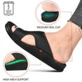 thumbnail image 3 of Aerothotic Aster Women's Comfortable Split Toe Sandals 8 - Medium - Black, 3 of 9