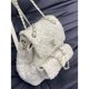 thumbnail image 4 of Mochila pequeña de lana con lentejuelas y diseño de nicho de moda para otoño e invierno, bolso versátil, mochila pequeña de estilo fragante, 4 of 5