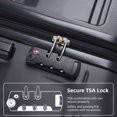 thumbnail image 4 of CITYLE Luggage Sets Hardside with Spinner Wheels, 3 Piece Luggage Sets Expandable, Luggage Hardside Lightweight Durable Suitcase Sets, Spinner Wheels Suitcase with Tsa Lock 20''24''28''(Black), 4 of 7