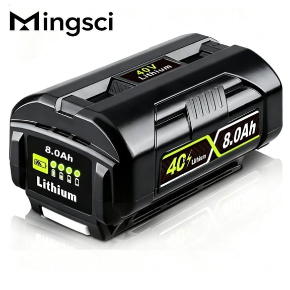 Upgraded 8.0Ah Replacement for Ryobi 40V Battery Compatible with OP4026 OP40601 OP4050A OP4040 40V Cordless Power Tools