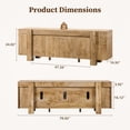 thumbnail image 2 of KeyWhat Modern TV Stand for TVs Up to 80", Storage Cabinet, 6 Compartments, Hidden Handles, 2 of 8