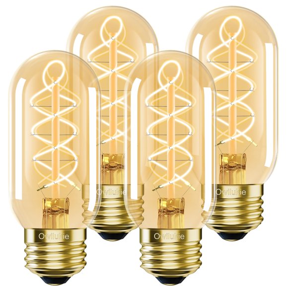 Bombilla LED Owilukie E26 de 6 W, 500 lm, 2700 K, blanco cálido, color ámbar vintage