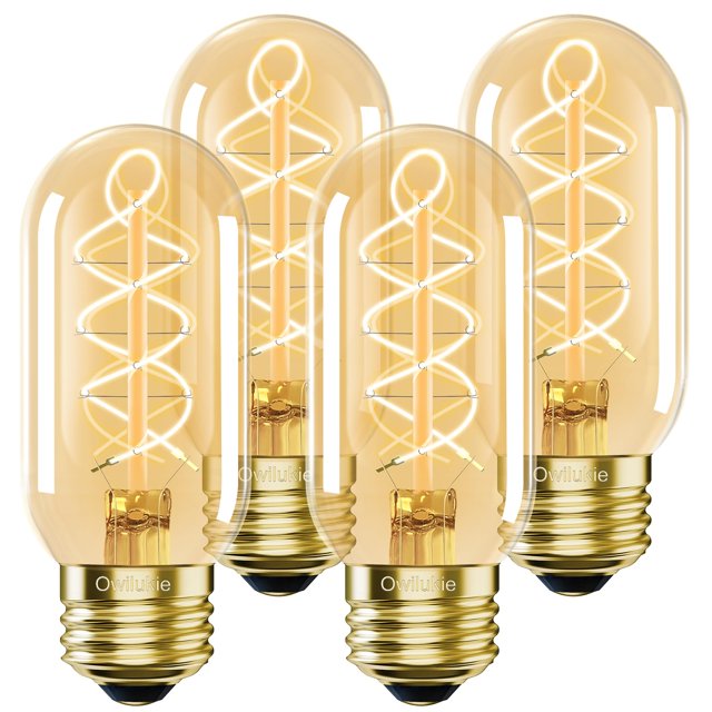 Bombilla LED Owilukie E26 de 6 W, 500 lm, 2700 K, blanco cálido, color ámbar vintage