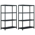 thumbnail image 4 of vidaXL Storage Shelf Rack Black 485 lb 35.4"x15.7"x54.3" Plastic, 4 of 100