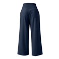 thumbnail image 4 of Kelon Women's Casual Pants, Women Wide Leg Palazzo Pants 2026 Summer Casual Loose Elastic High Waisted Flowy Lounge Beach Trousers Work Outfits, S, 4 of 5
