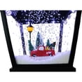 thumbnail image 5 of Christmas Time 71-In. Musical Snowy Street Lamp | Retro Truck Scene, 2 Rustic Signs, Cascading Snow, and Christmas Carols | Black | CT-SSL071A-BLK1, 5 of 7