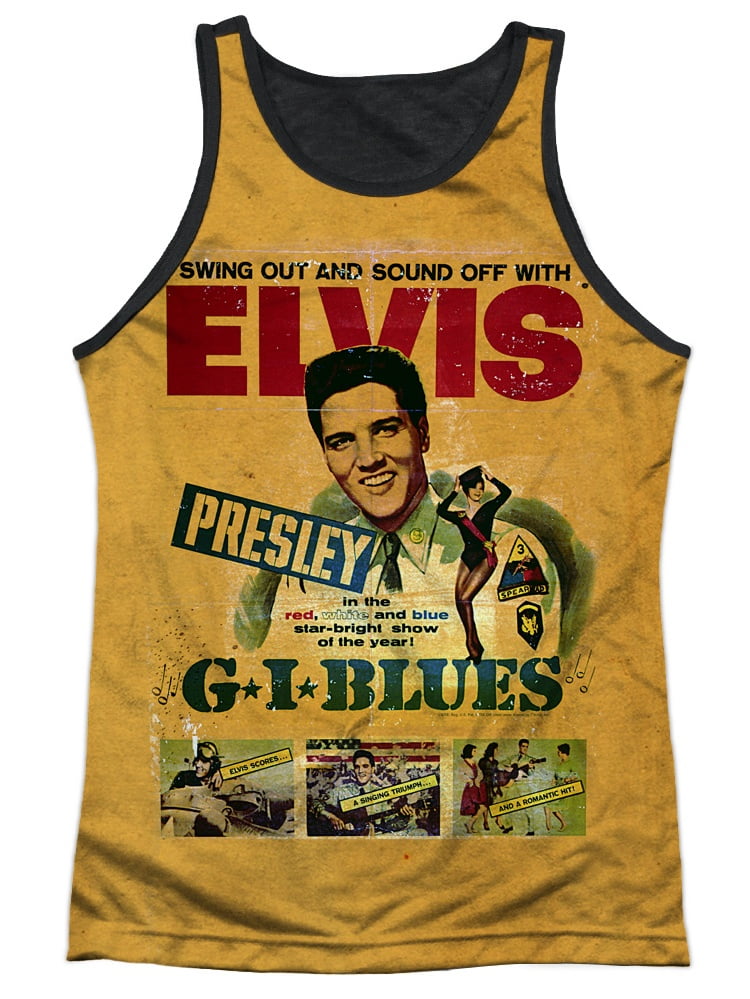 Elvis Mens Rock N Roll Smoke Tank Top