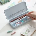 thumbnail image 6 of Frosted PP Plastic Multi Compartment Hard Stationery Box Portable Pen Marker Pencil Storage Case For Office Hobby Craft, 6 of 8