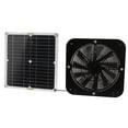 thumbnail image 1 of Solar Exhaust Fan, 3000rpm Solar Panel Powered Fan 100W Waterproof Round  For Greenhouse, 1 of 8