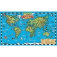thumbnail image 1 of Waypoint Geographic RWPWC04 Carte du Monde pour Enfants Carte Murale Intactve avec Application Gratuite, 1 of 1