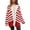 Striped Red White, variant on PRETTYGARDEN Women's Winter Striped Cardigan Sweaters Long Sleeve Button Down Open Front Chunky Knit Oversized Sweater Coat