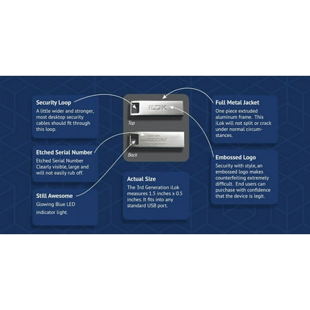 iLok - USB Key Software Authorization Device (3rd Gen) - Silver