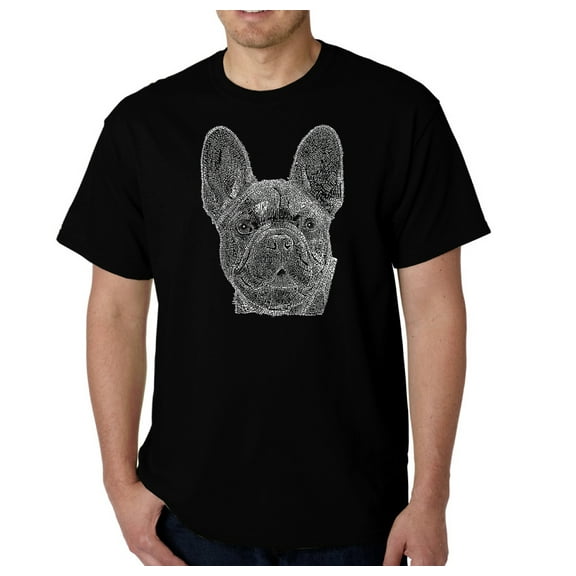 LA Pop Art Men's Word Art T-shirt - French Bulldog