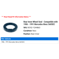 thumbnail image 2 of Rear Inner Wheel Seal - Compatible with 1986 - 1991 Mercedes-Benz 560SEC 1987 1988 1989 1990, 2 of 2