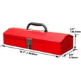 thumbnail image 2 of Torin 16" Hip Roof Style Portable Steel Tool Box with Metal Latch Closure, Red, B102TB, 2 of 5