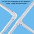 thumbnail image 5 of Uxcell Rigid Round Pipes High Impact for Water Pipe Crafts Cable Sleeve White 101.6mm x 110mm, 5 of 6