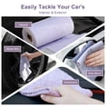 thumbnail image 2 of Jessy Home 80 Pack Textured Microfiber Clean Cloth Roll,Tear Away 12"x12" Reusable Paper Towel Lint Free Rags & Durable Dish Cloth, Ultra Absorbent Shop Towels for Kitchen,Car,Window, 2 of 7