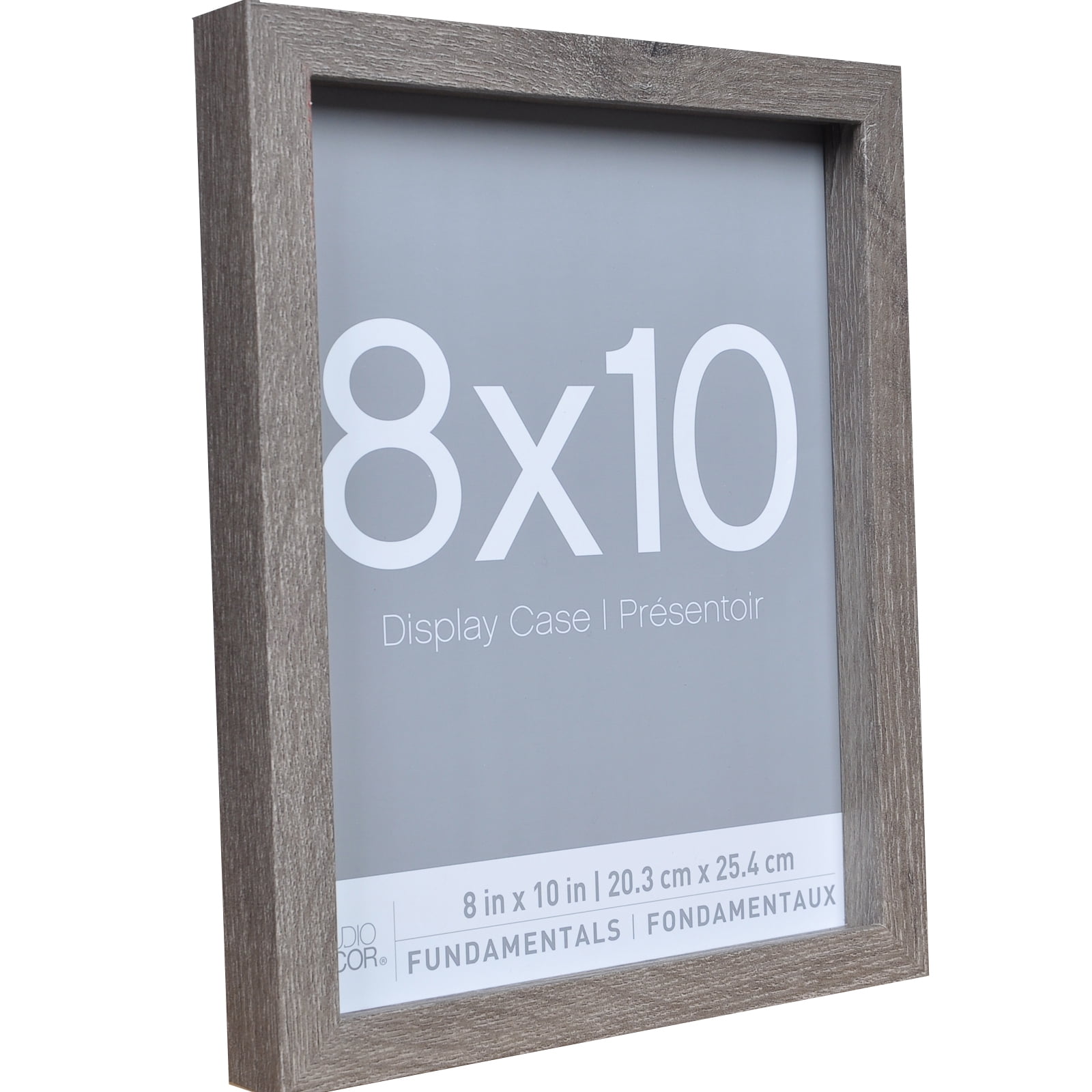 3 Pack Fundamentals 8" x 10" Gray Shadow Boxes by Studio Decor