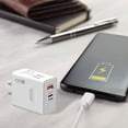 thumbnail image 1 of Decoration Quickly The Standard 1USB + 1USBC 120W Charging Adapter Delivers For All Devices Fast Charging Compact Design & Features!, 1 of 8