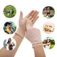 thumbnail image 5 of Unique Bargains Anti-slip Half Finger Manicure Gloves 1 Pair Skin Color, 5 of 6
