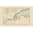 thumbnail image 2 of Hurd 18x13 White Modern Wood Framed Museum Art Print Titled - Long Island Sound, New York to Norwalk - Hurd 1893, 2 of 4