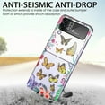 thumbnail image 5 of Dteck Case for Samsung Galaxy Z Flip4,Shockproof Butterfly Patterned Case Slim Ligweight Hard Back Cover for Galaxy Z Flip4 5G,Yellow, 5 of 5