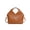 Brown, variant on New Top Layer Cowhide Braided Women's Work Handbags Triangular Design Fashionable Soft Genuine Leather Tote Crossbody Bags