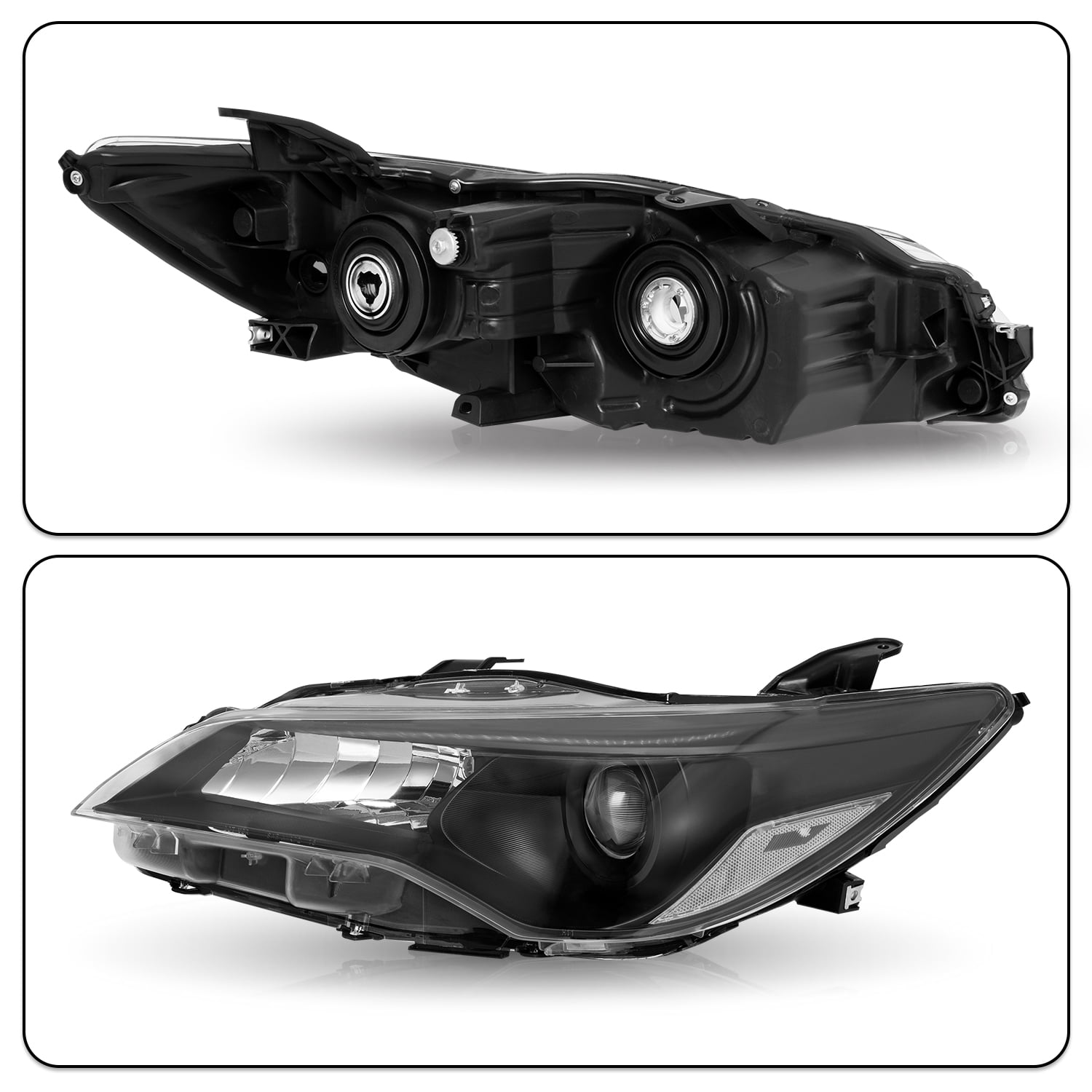 For 2015 2016 2017 Toyota Camry Projector Headlights Assembly Pair