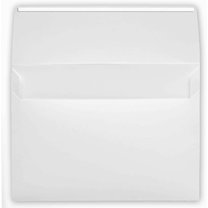 Darling Souvenir A2 White High Quality Invitation Envelopes (4 3/8 x 5 3/4) Euro V-Flap 80 LBS Ideal for Weddings, Birthday, Invitations, Baby Shower,Bridal Shower -Packs & Colours Available