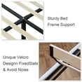 thumbnail image 6 of HAIIDE Queen Bed Frame, Queen Size Platform Bed With Fabric Upholstered Headboard,White, Easy Assembly, 6 of 8