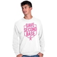 thumbnail image 5 of Breast Cancer Awareness Save Second Women's Long Sleeve T Shirt Brisco Brands M, 5 of 6